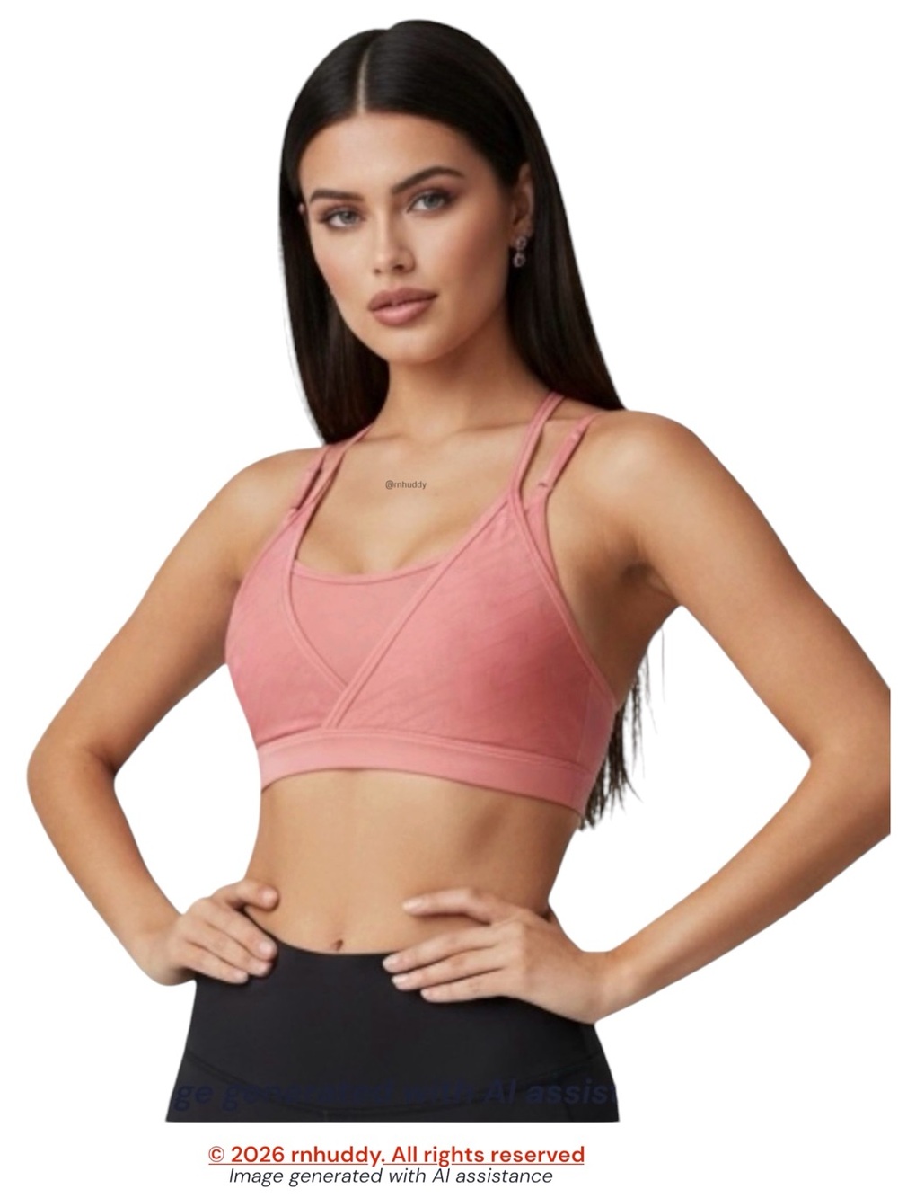 Nike S pink Indy Icon Clash Sports Bra